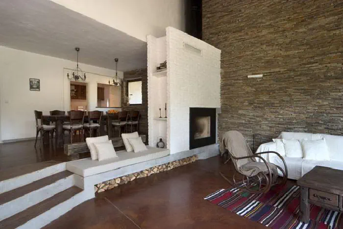 The House with The Red Doors – Rhodope guest house – reclaimed wood tables, patinated cabinets and benches, photo 1