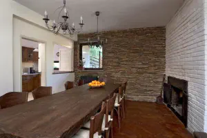 The House with The Red Doors – Rhodope guest house – reclaimed wood tables, patinated cabinets and benches, photo 2