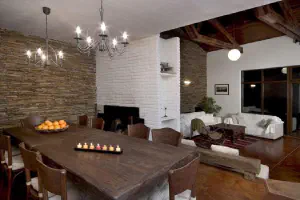 The House with The Red Doors – Rhodope guest house – reclaimed wood tables, patinated cabinets and benches, photo 3