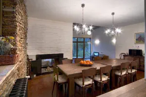 The House with The Red Doors – Rhodope guest house – reclaimed wood tables, patinated cabinets and benches, photo 4